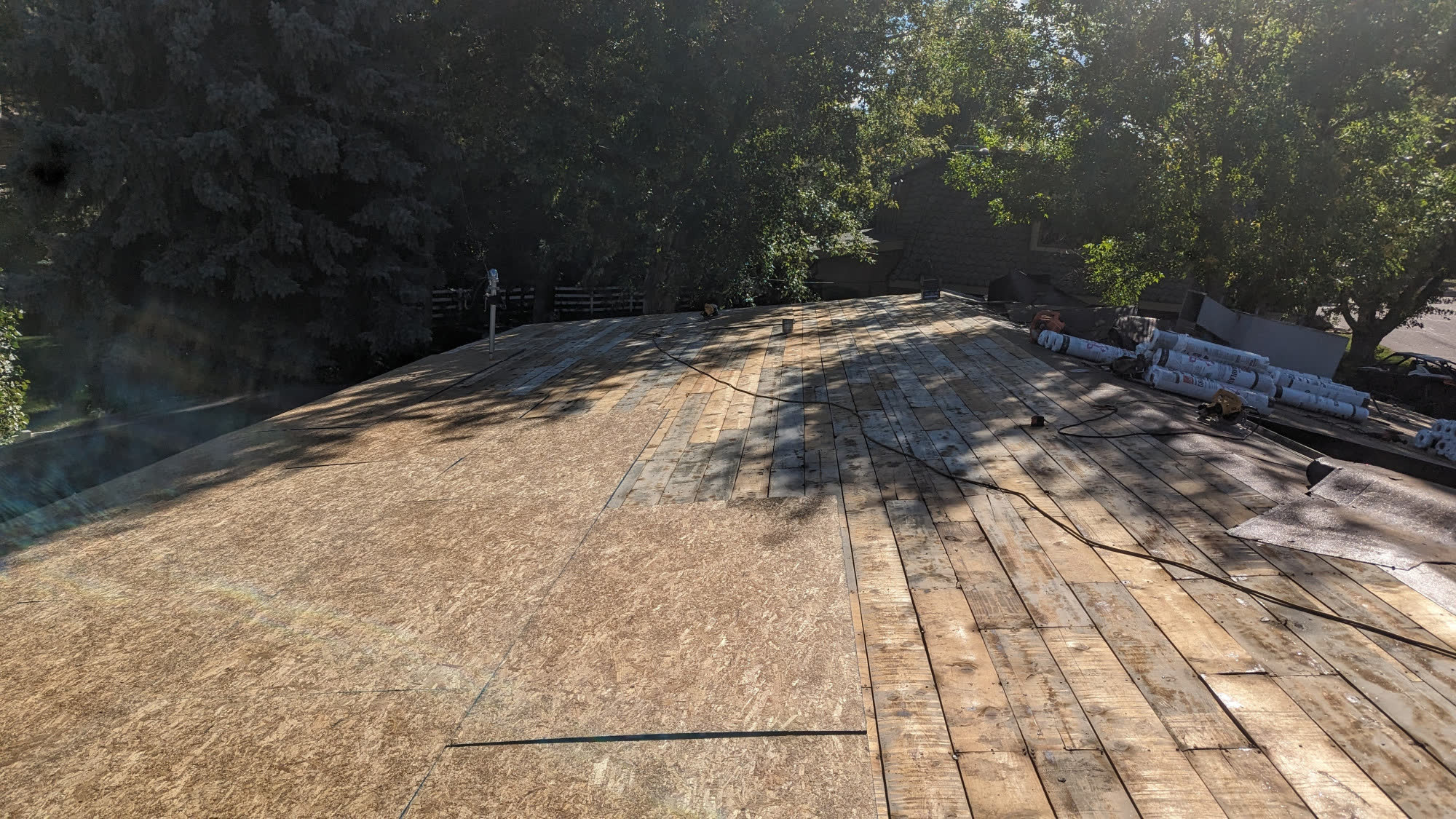 Fresh full re-deck before standing seam install