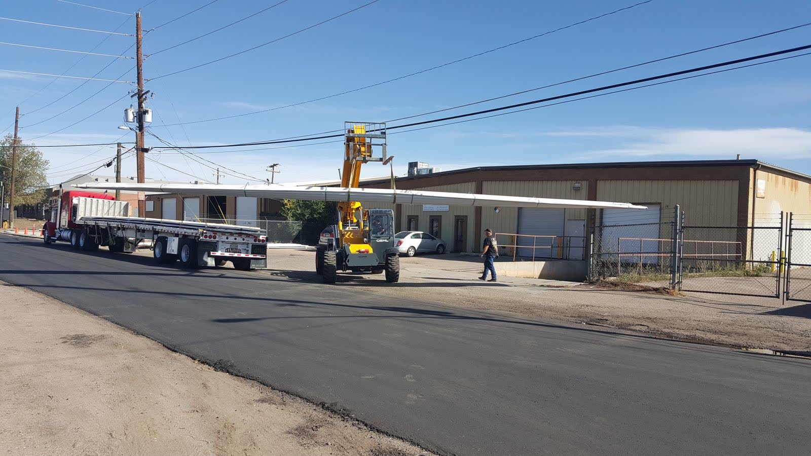 EPDM rubber single-ply membrane installed on a commercial low-slope roof in Colorado