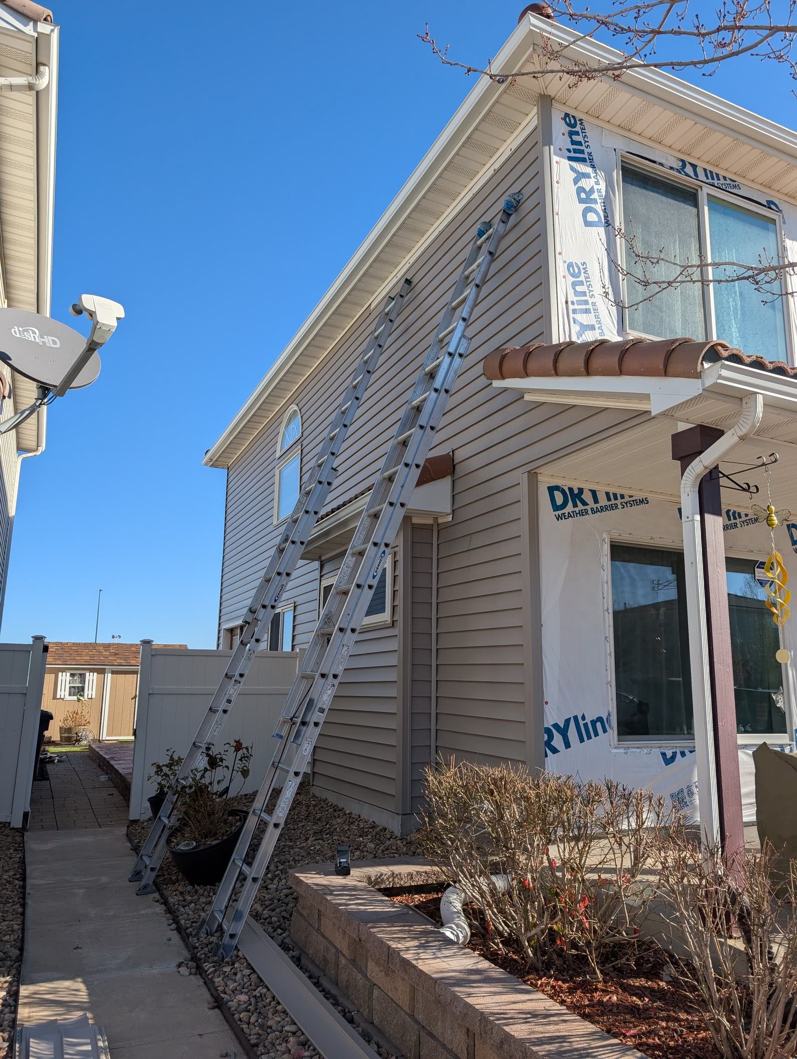 Completed siding installation by Roof Technologies