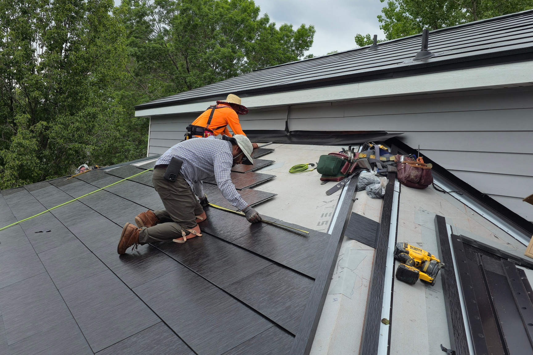 Tesla Solar Roof Installation